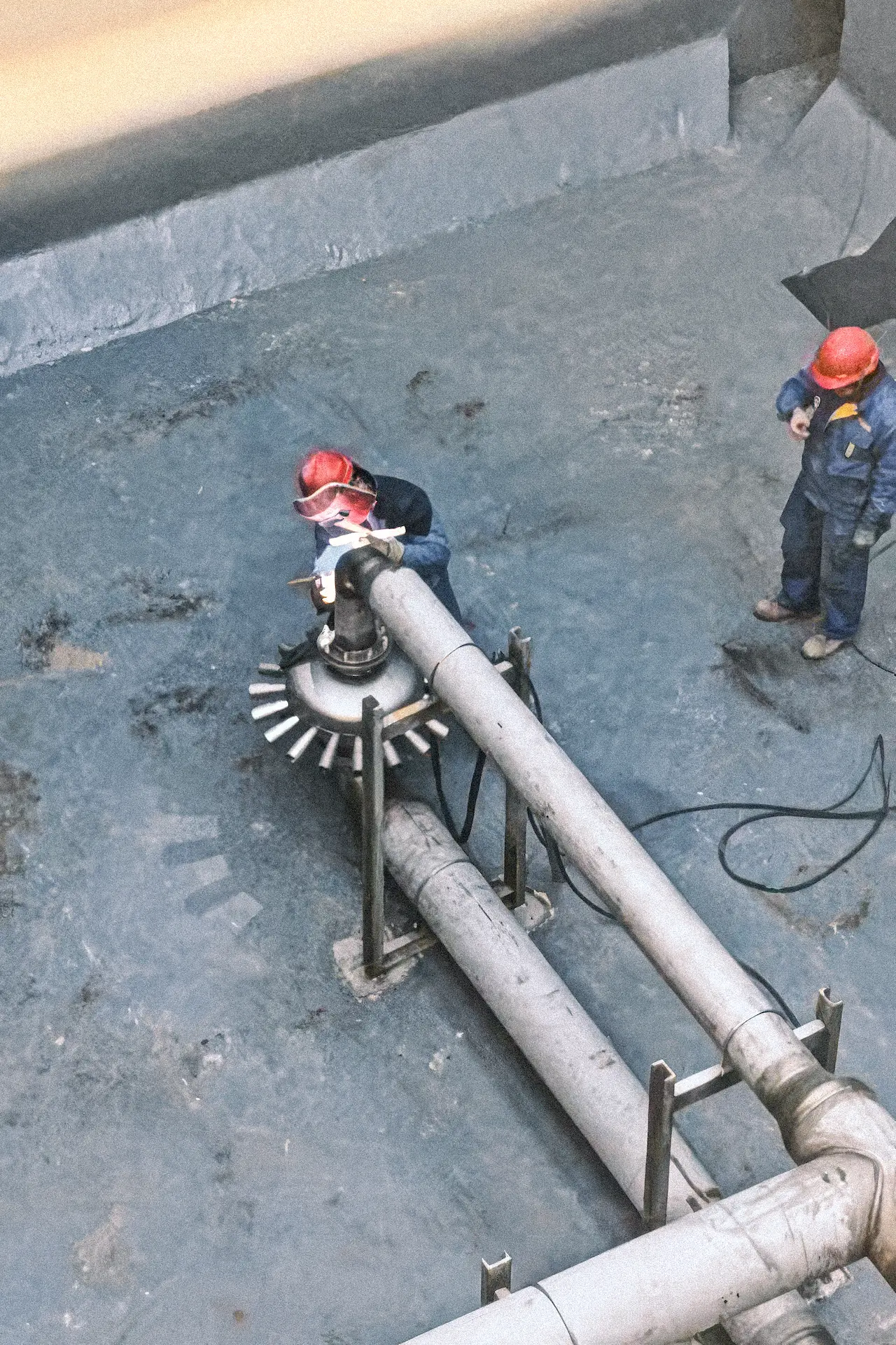 Biojet jet aerators on site